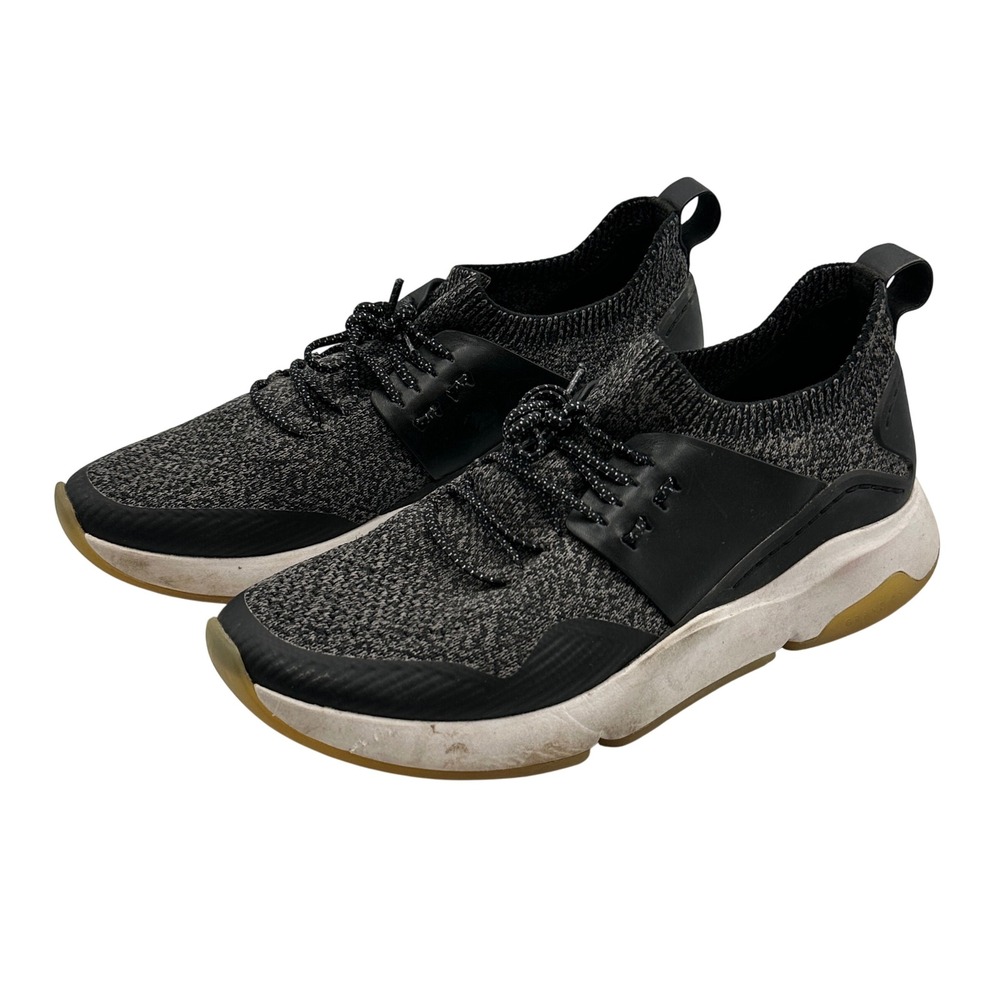 Cole Haan ZERØGRAND Knit Running Sneakers Black Gray Women's Size 8.5